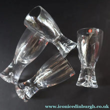 Load image into Gallery viewer, 1980s Four Iitala Collectable ’Tapio’ Design Schnapps Glasses. Controlled Air Bubble. 4 1/2 inches - Scandinavian Glass
