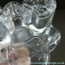Load image into Gallery viewer, 1970s GERMAN Chunky Clear Glass Candle Holder / Plate Warmer by Glasdesign Georgshutte

