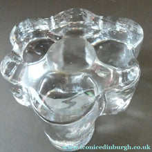 Load image into Gallery viewer, 1970s GERMAN Chunky Clear Glass Candle Holder / Plate Warmer by Glasdesign Georgshutte
