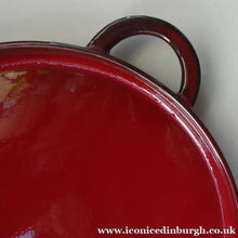 Load image into Gallery viewer, LARGE CERAMIC Villeroy &amp; Boch Oval Serving Tray. 1980s Granada Design with Red Glaze
