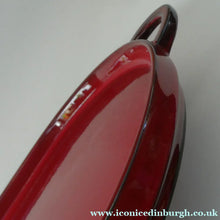 Load image into Gallery viewer, LARGE CERAMIC Villeroy &amp; Boch Oval Serving Tray. 1980s Granada Design with Red Glaze
