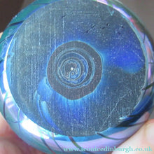 Load image into Gallery viewer, Vintage Iridescent Red Hearts Paperweight 1980s Okra Style
