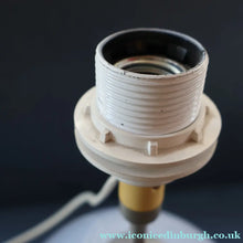 Load image into Gallery viewer, 1980s Holmegaard Glass Table Lamp. Designed by Torben Jorgensen. Paper Label - Scandinavian Glass
