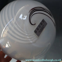 Load image into Gallery viewer, 1980s Holmegaard Glass Table Lamp. Designed by Torben Jorgensen. Paper Label - Scandinavian Glass
