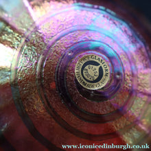 Load image into Gallery viewer, 1980s John Ditchfield Glasform Glass Ball with Clear Glass Hanging Loop - British Glass
