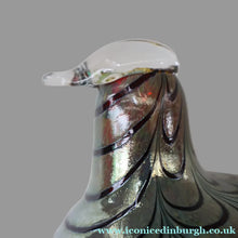 Load image into Gallery viewer, Large Vintage 1980s Finnish Glass Pheasant Bird. Nuutajarvi Sticker. Oiva Toikka Design
