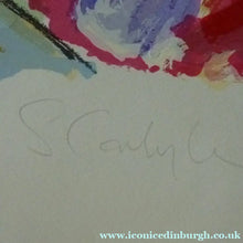 Load image into Gallery viewer, 1980s Pencil Signed Original Screenprint. Two Ladies Drinking Cocktails. Matisse Style 
