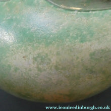Load image into Gallery viewer, 1980s Maltese Mdina Lollipop Vase. Cloudy Opaque Glass with Undulating Grey Band. Height: 8 inches
