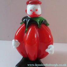Load image into Gallery viewer, Vintage 1980s Murano Red Tomato Shape Glass Clown
