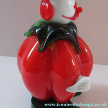 Load image into Gallery viewer, Vintage 1980s Murano Red Tomato Shape Glass Clown
