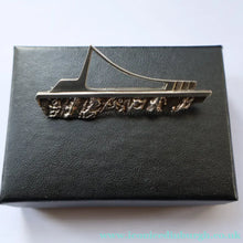 Load image into Gallery viewer, VERY RARE 1980s OLA GORIE Scottish Silver PLOUGH Brooch
