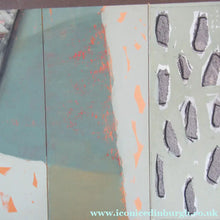 Load image into Gallery viewer, 1980s Abstract Painting Paul Burgess Camberwell of School of Art Dated 1984
