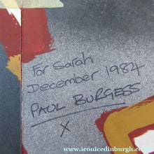 Load image into Gallery viewer, 1980s Abstract Painting Paul Burgess Camberwell of School of Art Dated 1984
