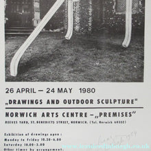 Load image into Gallery viewer, Pencil Signed 1980s Exhibition Poster: Paul Neagu Norwich

