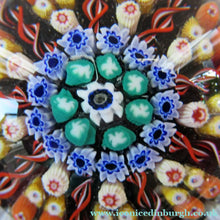 Load image into Gallery viewer, Vintage 1970s Early Perthshire Paperweight. Vibrant Colours Millefiori Canes
