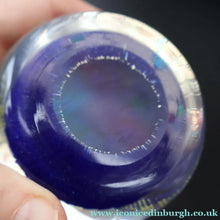 Load image into Gallery viewer, 1980s Perthshire Glass Paperweight. Large with Dark Blue Ground Ten Spokes &amp; Millefiori Canes - Paperweight
