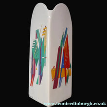 Load image into Gallery viewer, LARGE 1980s ROSENTHAL Studio-Line Porcelain Constructivist ’Alphabet’ Vase. Designed by Marcello Morandini. 11 inches
