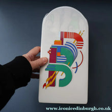 Load image into Gallery viewer, 1980s ROSENTHAL Studio-Line Porcelain "Alphabet" Vase. Designed by Marcello Morandini. 11 inches
