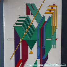 Load image into Gallery viewer, 1980s ROSENTHAL Studio-Line Porcelain "Alphabet" Vase. Designed by Marcello Morandini. 11 inches

