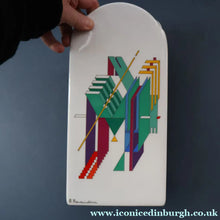 Load image into Gallery viewer, 1980s ROSENTHAL Studio-Line Porcelain "Alphabet" Vase. Designed by Marcello Morandini. 11 inches
