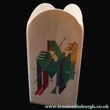 Load image into Gallery viewer, LARGE 1980s ROSENTHAL Studio-Line Porcelain Constructivist ’Alphabet’ Vase. Designed by Marcello Morandini. 11 inches
