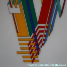 Load image into Gallery viewer, 1980s ROSENTHAL Studio-Line Porcelain Constructivist "Alphabet" Vase. Designed by Marcello Morandini. 7 1/4 inches
