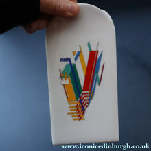 Load image into Gallery viewer, 1980s ROSENTHAL Studio-Line Porcelain Constructivist "Alphabet" Vase. Designed by Marcello Morandini. 7 1/4 inches
