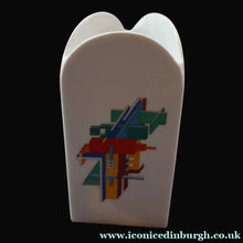Load image into Gallery viewer, 1980s ROSENTHAL Studio-Line Porcelain Constructivist "Alphabet" Vase. Designed by Marcello Morandini. 7 1/4 inches
