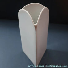 Load image into Gallery viewer, 1980s ROSENTHAL Studio-Line Porcelain Constructivist "Alphabet" Vase (Letter P). Designed by Marcello Morandini. 7 1/4 inches
