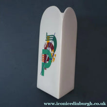 Load image into Gallery viewer, 1980s ROSENTHAL Studio-Line Porcelain Constructivist "Alphabet" Vase (Letter P). Designed by Marcello Morandini. 7 1/4 inches
