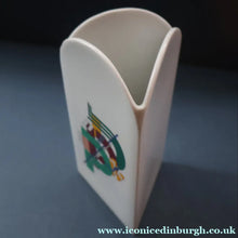 Load image into Gallery viewer, 1980s ROSENTHAL Studio-Line Porcelain Constructivist "Alphabet" Vase (Letter P). Designed by Marcello Morandini. 7 1/4 inches
