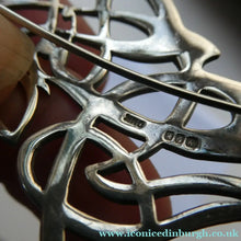 Load image into Gallery viewer, SCOTTISH SILVER BROOCH. Amorphic Shape in the Form of a Dragon by Declan Killen 1980s
