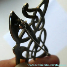 Load image into Gallery viewer, SCOTTISH SILVER BROOCH. Amorphic Shape in the Form of a Dragon by Declan Killen 1980s
