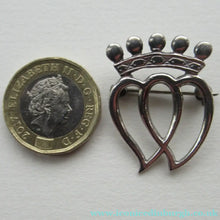 Load image into Gallery viewer, Small Vintage Scottish Silver Luckenbooth Cap Brooch. Edinburgh Hallmark 1985
