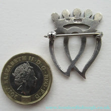 Load image into Gallery viewer, Small Vintage Scottish Silver Luckenbooth Cap Brooch. Edinburgh Hallmark 1985
