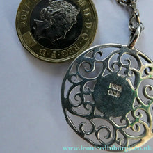 Load image into Gallery viewer, Vintage Scottish Silver Pendant 1989 Edinburgh Hallmark
