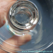 Load image into Gallery viewer, 1980s SCOTTISH STUDIO GLASS. Large Wine Glass with Engraved Deer Design by Norman Orr  (1924 - 1993)
