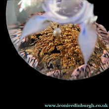Load image into Gallery viewer, Early SELKIRK GLASS 1980s Scottish Paperweight.  MAGNUM Size with etched inscription and date on the base
