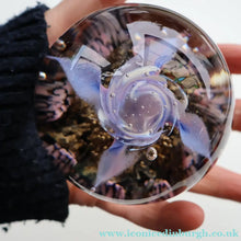 Load image into Gallery viewer, Early SELKIRK GLASS 1980s Scottish Paperweight.  MAGNUM Size with etched inscription and date on the base
