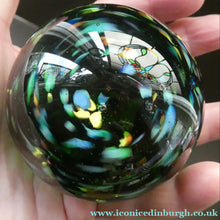 Load image into Gallery viewer, Pair of Early Scottish Selkirk Glass Paperweights Signed &amp; with original labels

