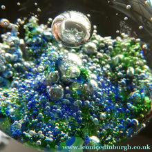 Load image into Gallery viewer, Pair of Early Scottish Selkirk Glass Paperweights Signed &amp; with original labels
