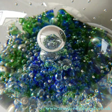 Load image into Gallery viewer, Pair of Early Scottish Selkirk Glass Paperweights Signed &amp; with original labels

