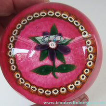 Load image into Gallery viewer, 1980s Early Selkirk Glass Scottish Lampwork Paperweight Peter Holmes

