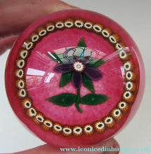 Load image into Gallery viewer, 1980s Early Selkirk Glass Scottish Lampwork Paperweight Peter Holmes
