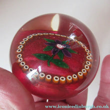 Load image into Gallery viewer, 1980s Early Selkirk Glass Scottish Lampwork Paperweight Peter Holmes
