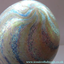 Load image into Gallery viewer, Norman Stuart Clarke Studio Glass Egg Shape Paperweight Vintage

