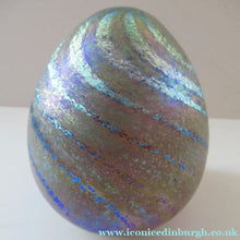 Load image into Gallery viewer, Norman Stuart Clarke Studio Glass Egg Shape Paperweight Vintage
