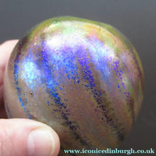 Load image into Gallery viewer, Norman Stuart Clarke Studio Glass Egg Shape Paperweight Vintage
