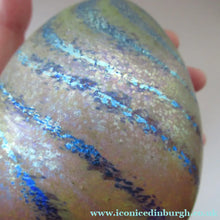 Load image into Gallery viewer, Norman Stuart Clarke Studio Glass Egg Shape Paperweight Vintage

