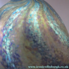 Load image into Gallery viewer, Norman Stuart Clarke Studio Glass Egg Shape Paperweight Vintage
